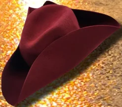 Euro Accessories Tricorn Hat Burgundy