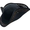 Euro Accessories Tricorn Pirate Hat Black