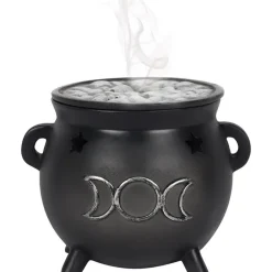 Something Different Triple Moon Cauldron Incense Cone Holder