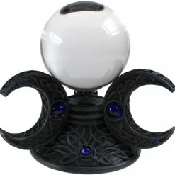 Nemesis Now Triple Moon Crystal Ball Holder 10cm Luna Lakota