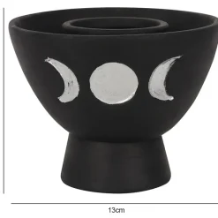 Something Different Triple Moon Incense Bowl