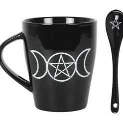 Something Different Triple Moon Mug and Spoon Set