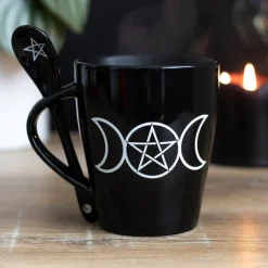Something Different Triple Moon Mug and Spoon Set