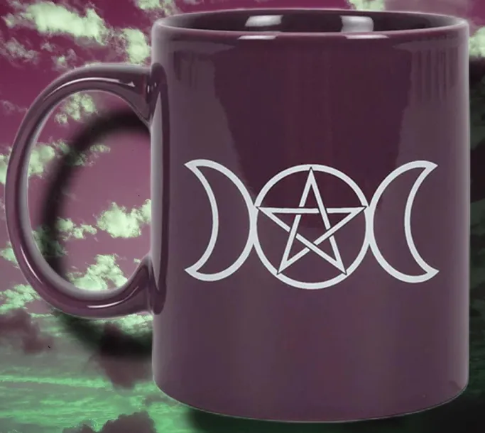 Something Different Triple Moon Mug Purple