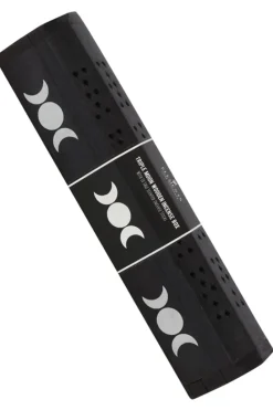 Something Different Triple Moon Wooden Sage Incense Box Set
