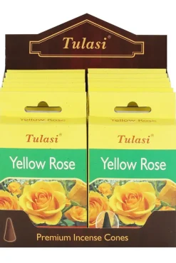 Something Different Tulasi Yellow Rose Incense Cones