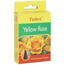 Something Different Tulasi Yellow Rose Incense Cones