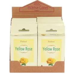 Something Different Tulasi Yellow Rose Incense Cones