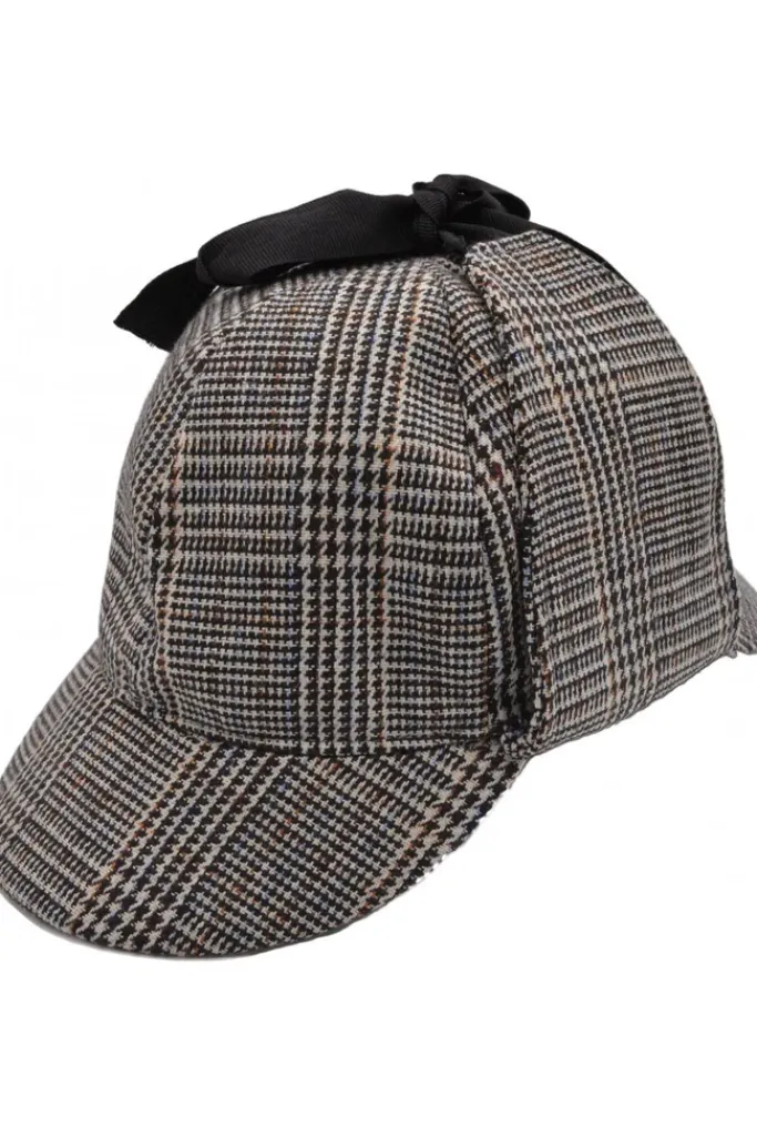 Euro Accessories Tweed Sherlock Holmes Style Deerstalker Hat