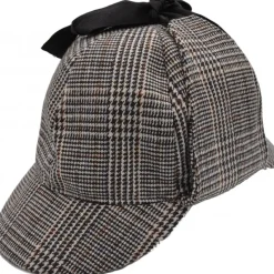 Euro Accessories Tweed Sherlock Holmes Style Deerstalker Hat