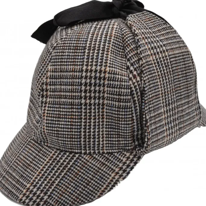 Euro Accessories Tweed Sherlock Holmes Style Deerstalker Hat