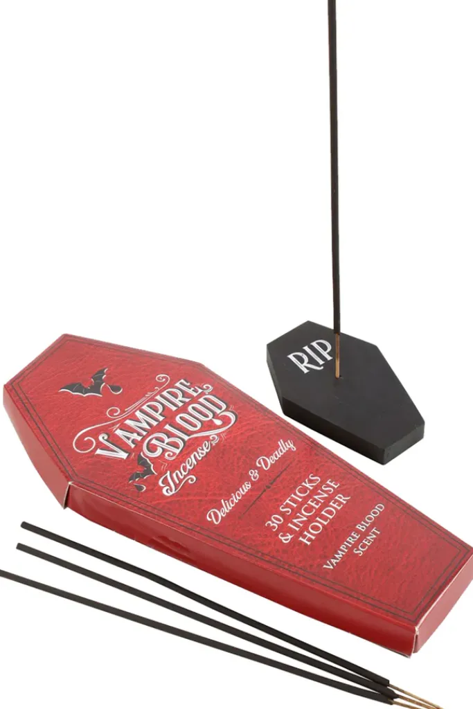 Something Different Vampire Blood Incense Sticks and Coffin Holder