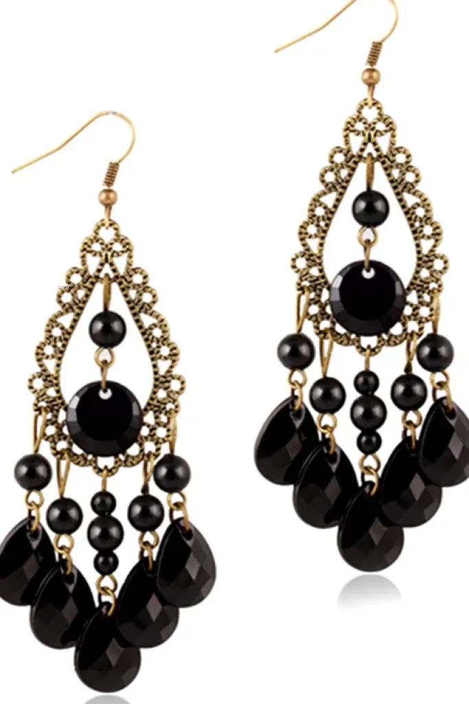 Gothic and Steampunk Jewellery Victorian Gothic Chandelier Earrings