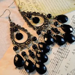Gothic and Steampunk Jewellery Victorian Gothic Chandelier Earrings