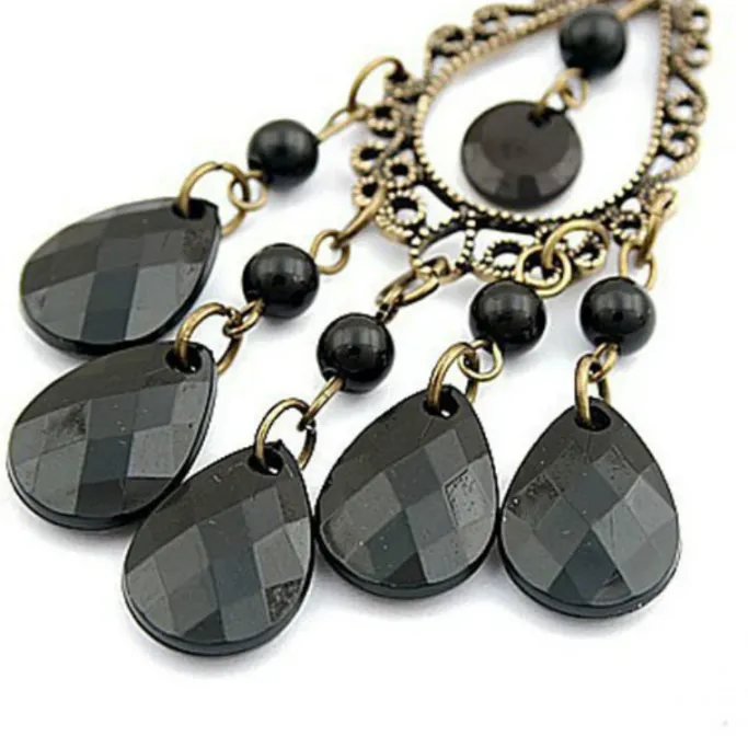 Gothic and Steampunk Jewellery Victorian Gothic Chandelier Earrings