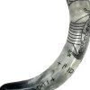 Angel Clothing Viking Drinking Horn with Viking Longship and Runes Design (S)