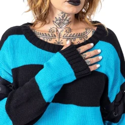 Innocent Clothing Vixxsin Hypnosis Top Black/Blue