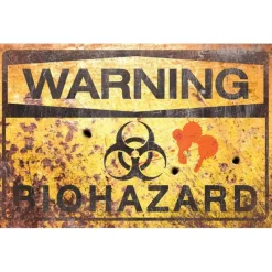 Nemesis Now Warning Bio Hazard Sign 43cm
