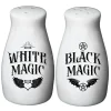 Alchemy Gothic White Magic, Black Magic Salt and Pepper Sets