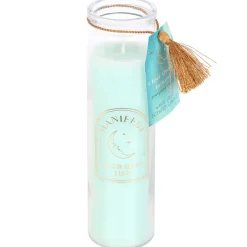 Something Different White Sage Tube Candle with Clear Quartz Crystals