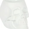Something Different White Skull Oil Burner