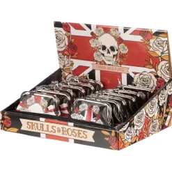 Puckator White Skulls and Roses Union Jack Purse
