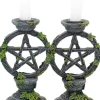 Nemesis Now Wiccan Pentagram Candlesticks