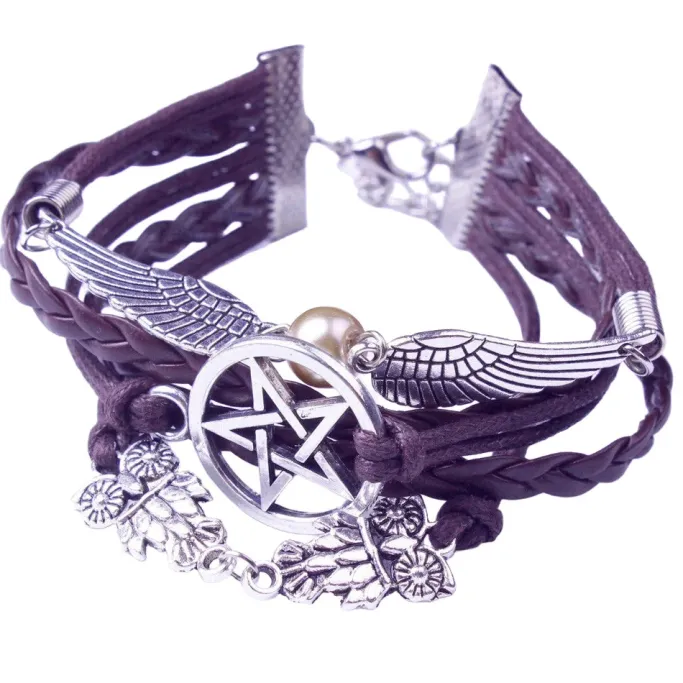 Gothic and Steampunk Jewellery Winged Magic Owl Steampunk Bracelet