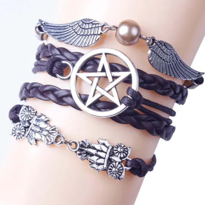 Gothic and Steampunk Jewellery Winged Magic Owl Steampunk Bracelet