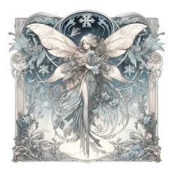 Oakhart Industries Winter Fairy Mug Art044