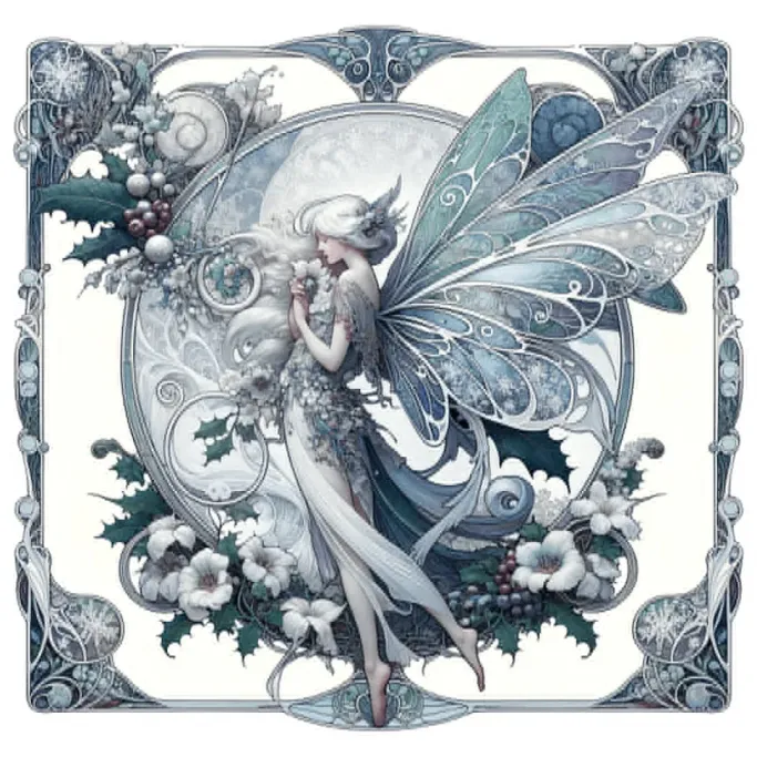 Oakhart Industries Winter Solstice Fairy Mug Art045