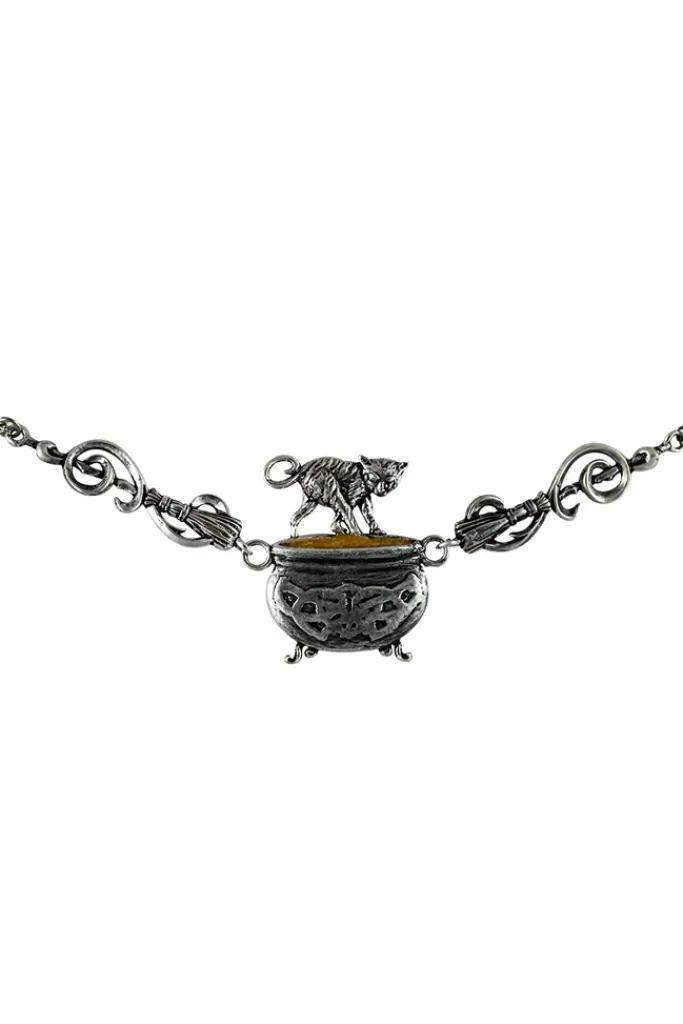 Witches Familiars Cauldron Capers Pendant