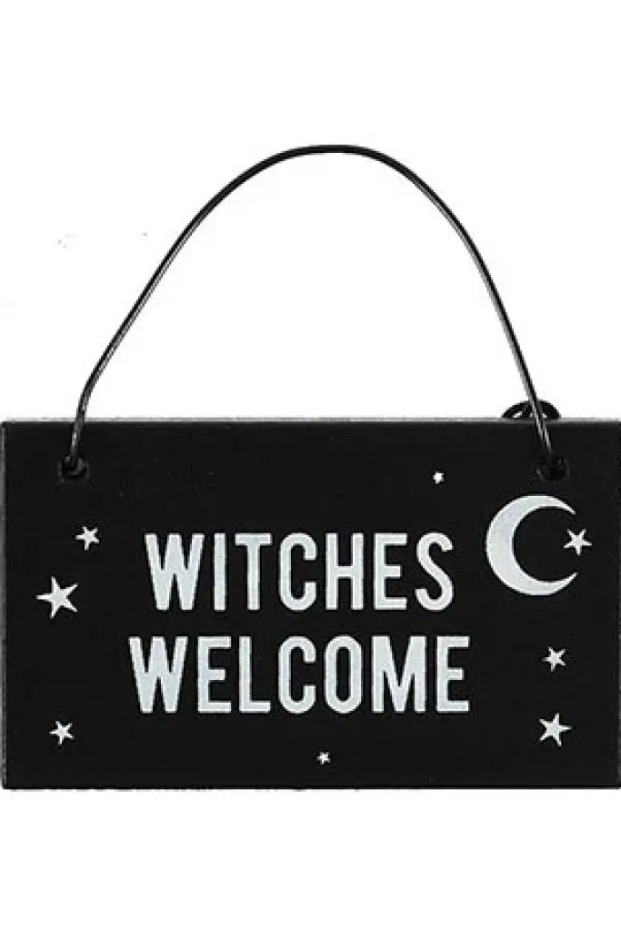Something Different Witches Welcome Witchy Hanging Mini Sign