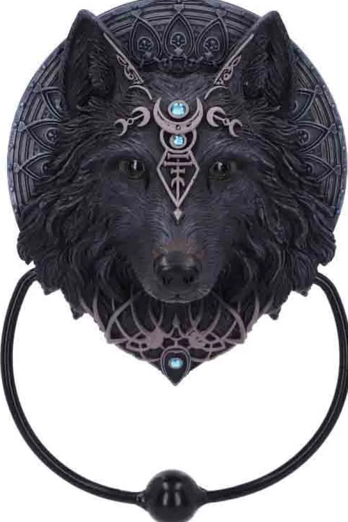 Nemesis Now Wolf Moon Door Knocker