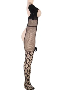 Yesx Black Bodystocking