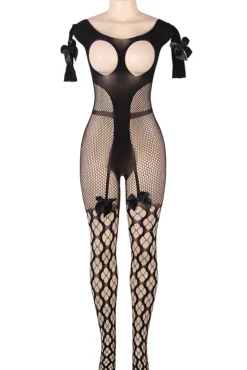 Yesx Black Bodystocking