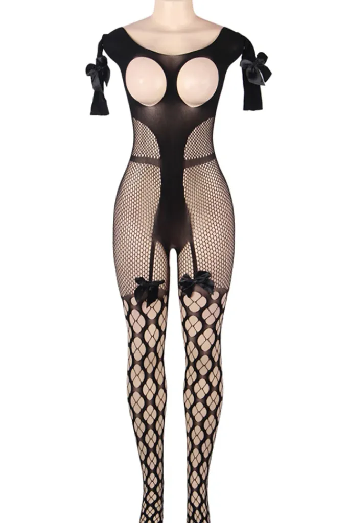 Yesx Black Bodystocking