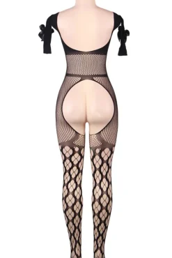 Yesx Black Bodystocking