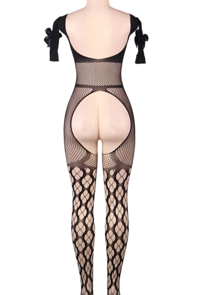 Yesx Black Bodystocking