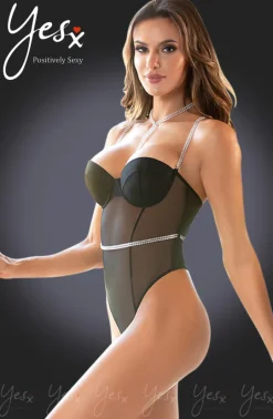 Yesx Diamante Bodysuit