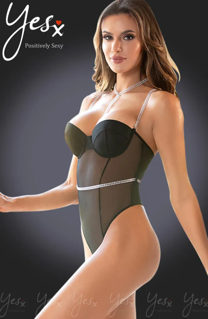Yesx Diamante Bodysuit