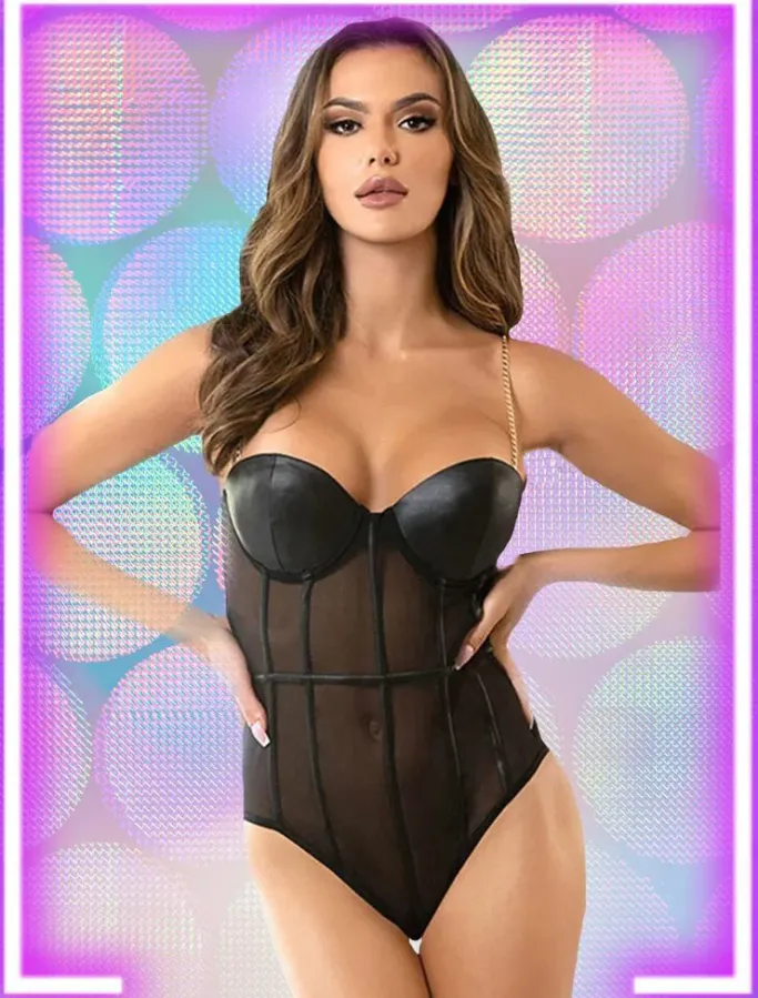 Yesx Glam Bodysuit Black