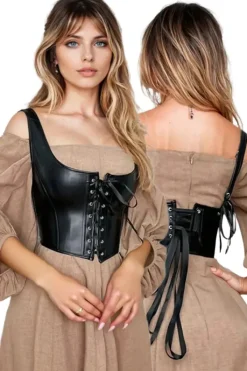 Yesx Sexy Corset Black (XS-6XL)