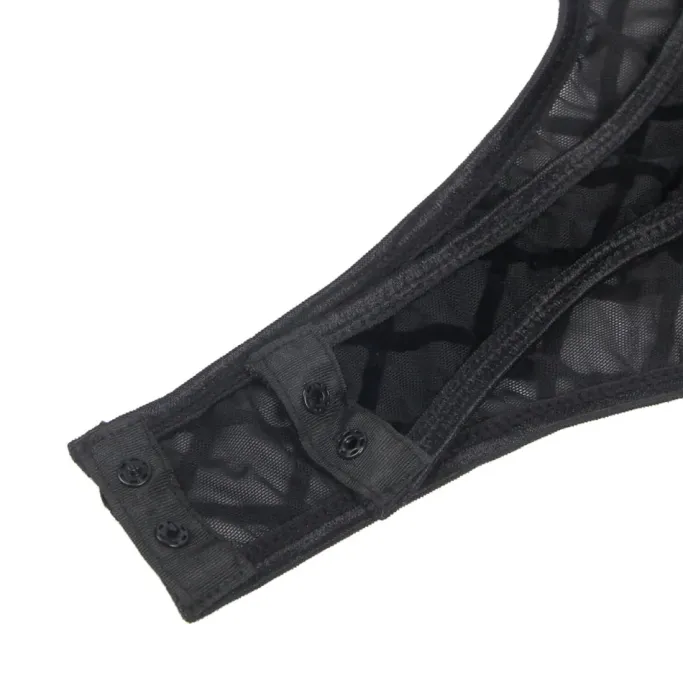 Yesx YX846 Black Bodysuit