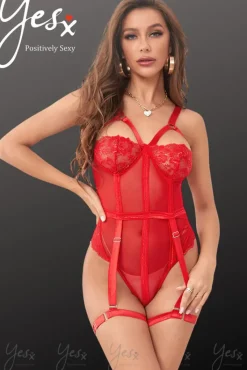 Yesx YX858 Red Bodysuit