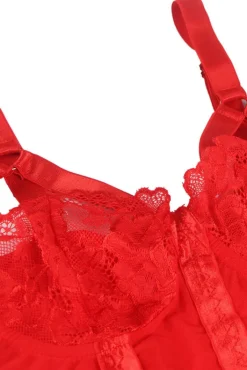 Yesx YX858 Red Bodysuit